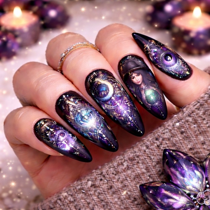 Cosmic Witch Nails