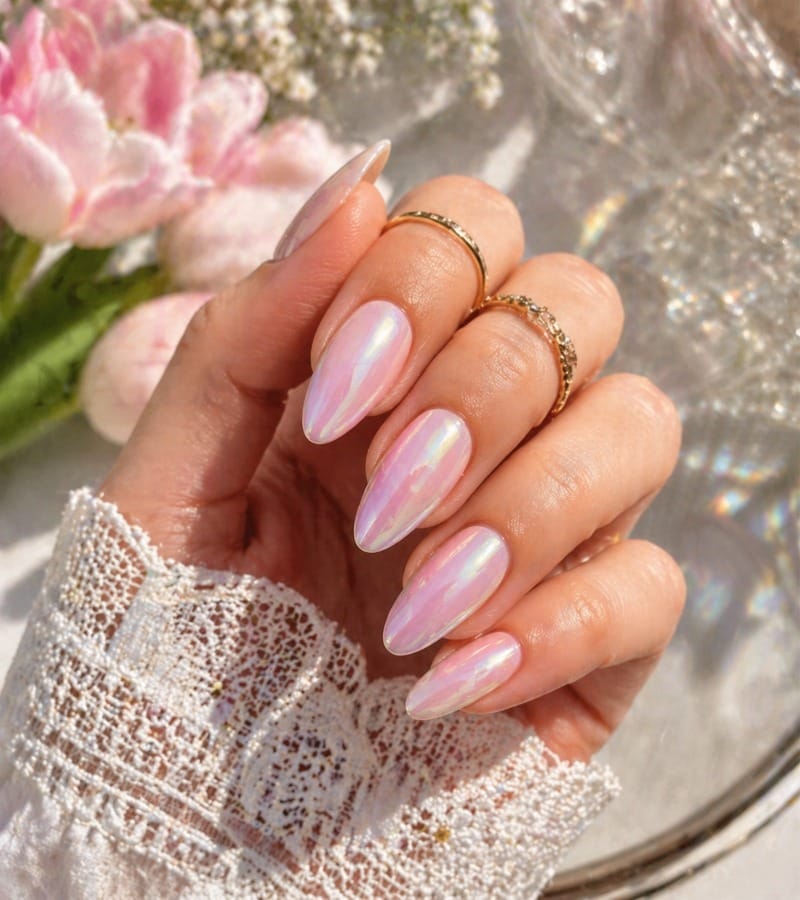 Iridescent Shimmer: Sparkle in the Spring Sun
