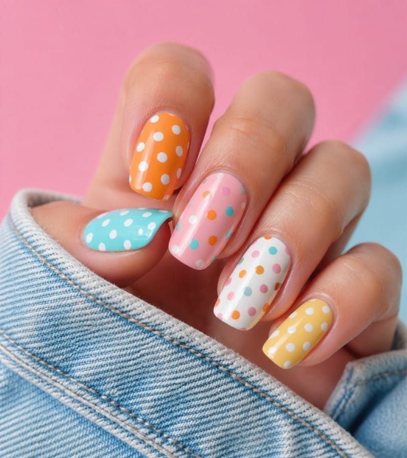 Polka Dot Fun with Bright Colors