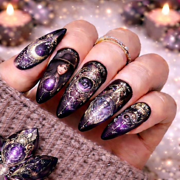 Glam Witch Nails