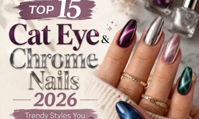 Cat Eye & Chrome Nails
