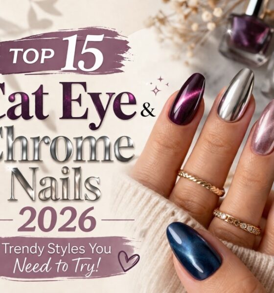 Cat Eye & Chrome Nails