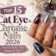 Cat Eye & Chrome Nails