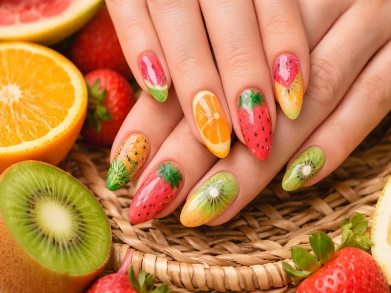 Fruit-Inspired Nail Art