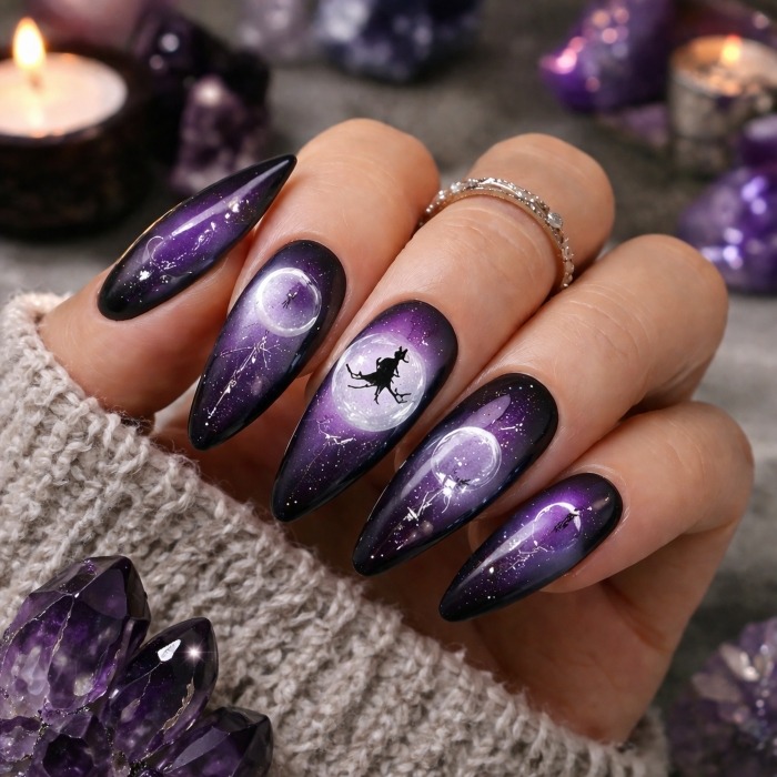 Full Moon Witch Nails