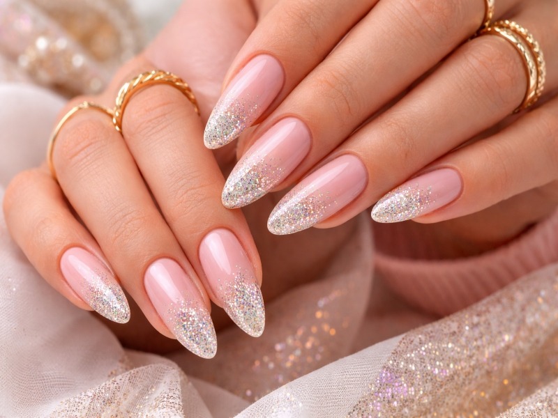Glitter French Tips