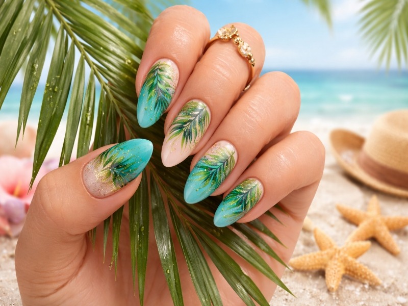 Tropical Palm Leaves