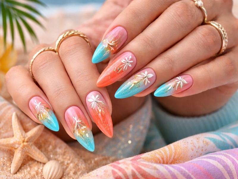 Coral Beach Nails