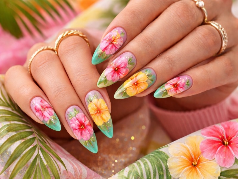 Tropical Hibiscus Flowers