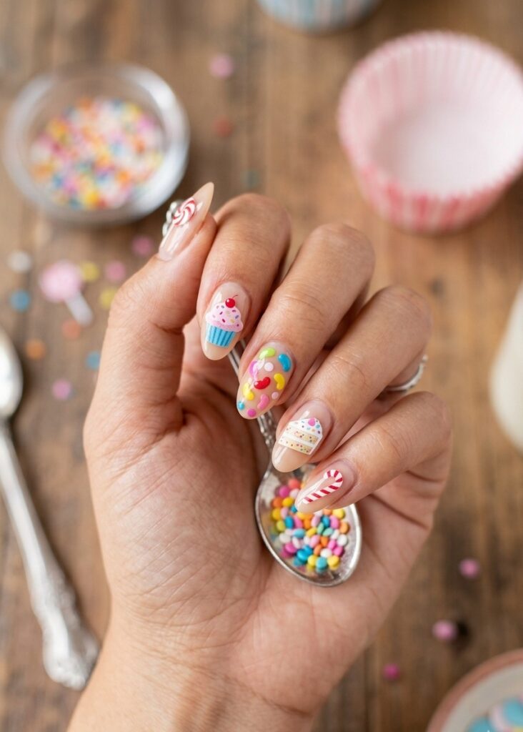 Sweet Treat Paper Nails