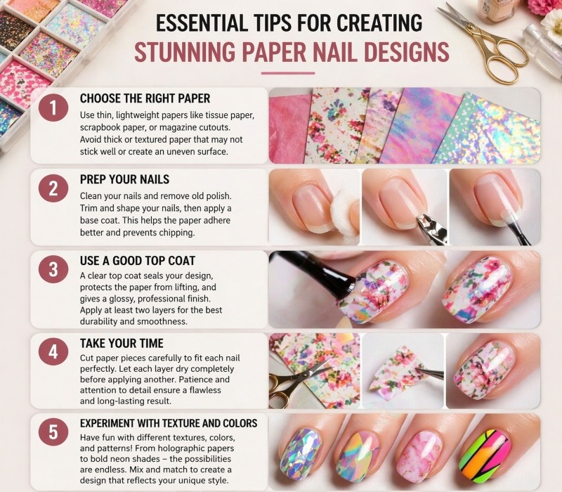 Essential Tips for Creating Stunning Paper Nail Designs