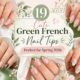 Green French Nail Tips