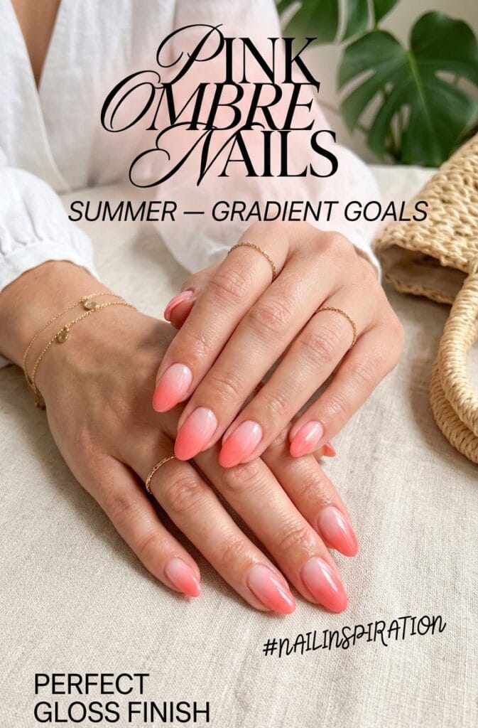 Pink Ombre Nails Summer — Gradient Goals