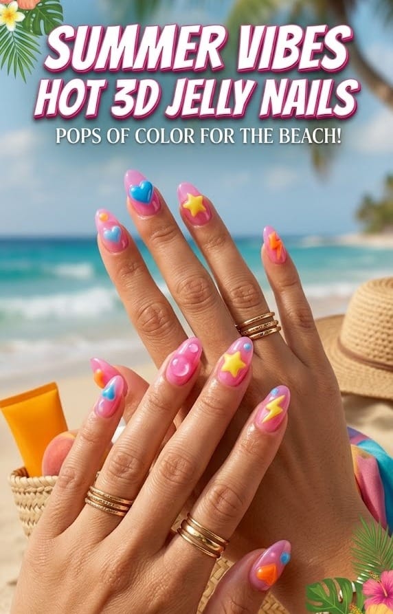 3D Pop Art Jelly Nails