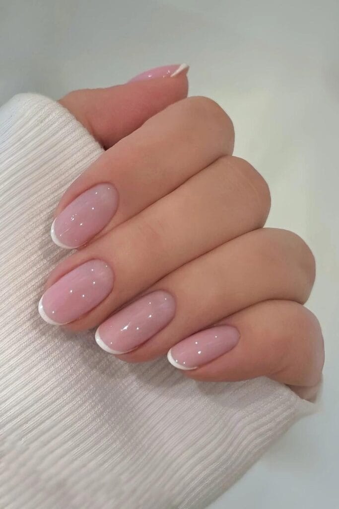 Short Glossy Gel Nails