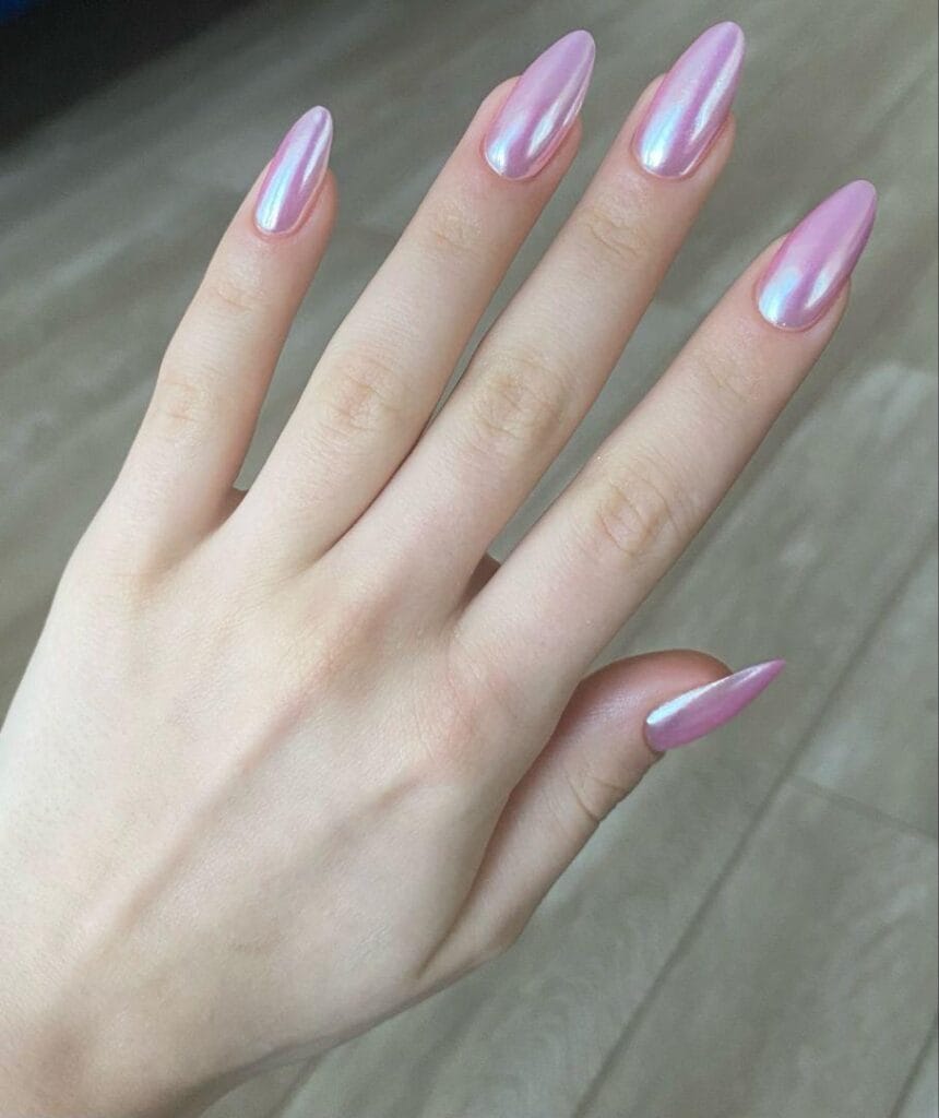 Milky White Gel Nails