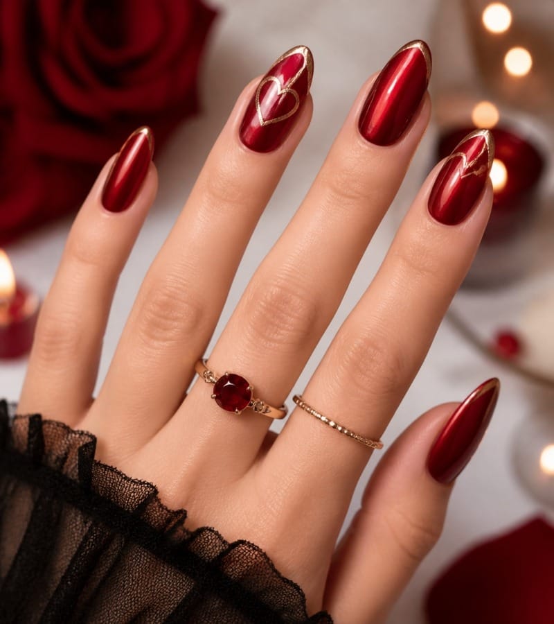 Classic Red Nails: Bold and Timeless