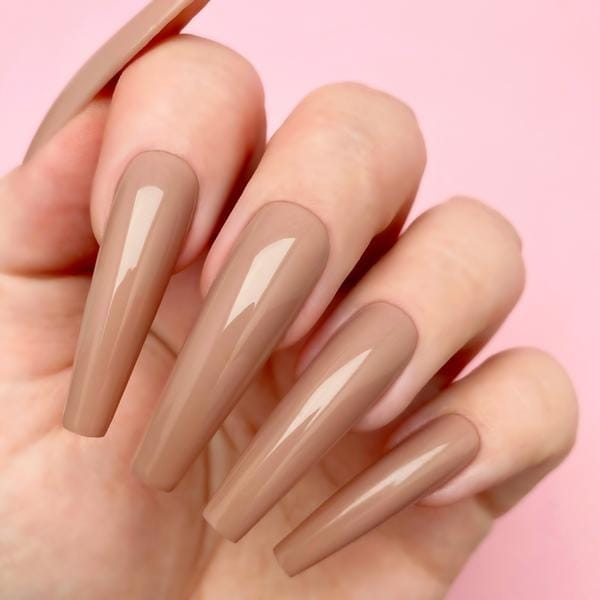 Coffin Shape Gel Nails