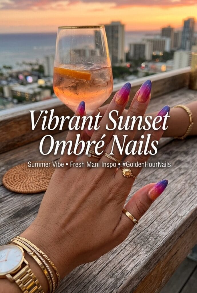 Vibrant Sunset Ombré
