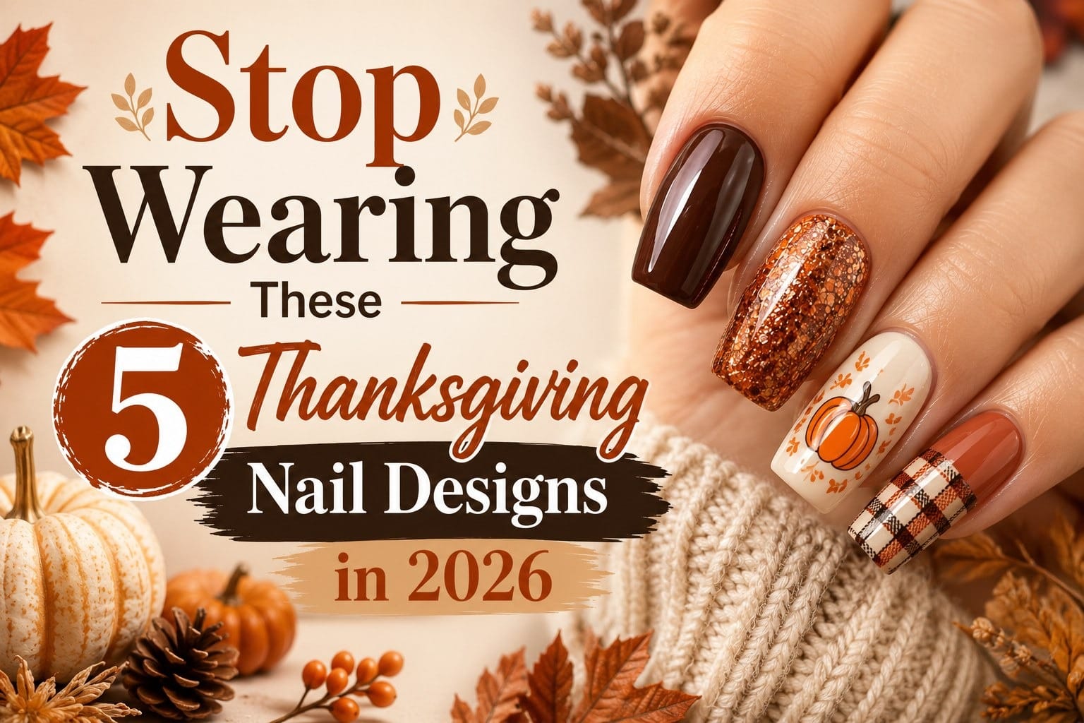 Thanksgiving Nail Designs