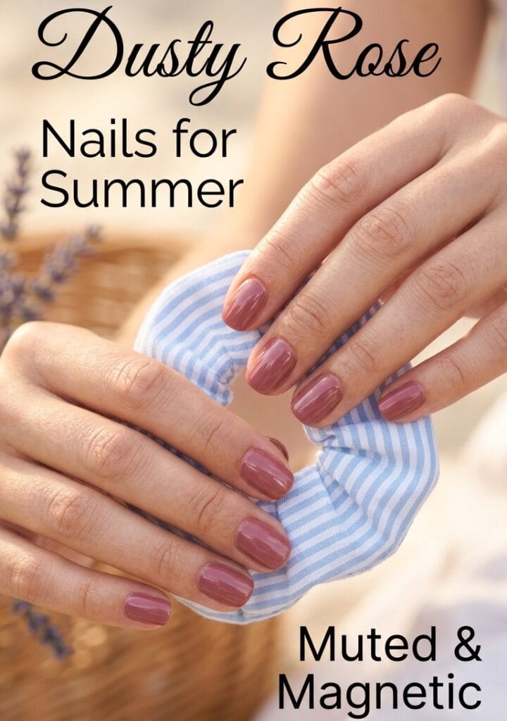 Dusty Rose Nails Summer — Muted and Magnetic