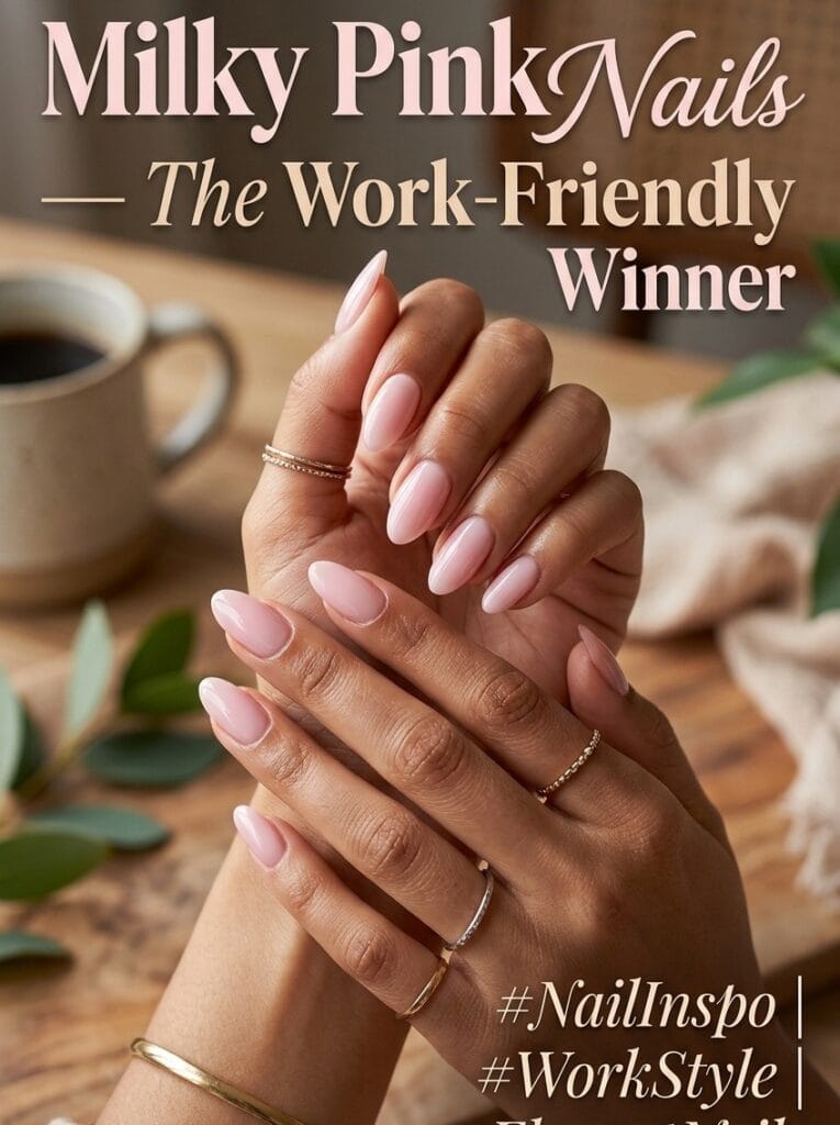 Milky Pink Nails — The Work-Friendly Winner