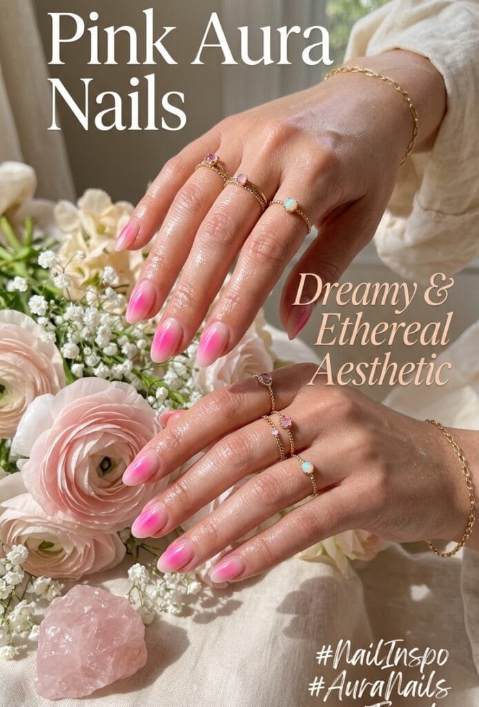 Pink Aura Nails Aesthetic — Dreamy and Ethereal