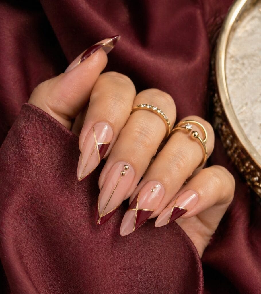 Geometric Nail Art: Minimalist with a Bold Twist
