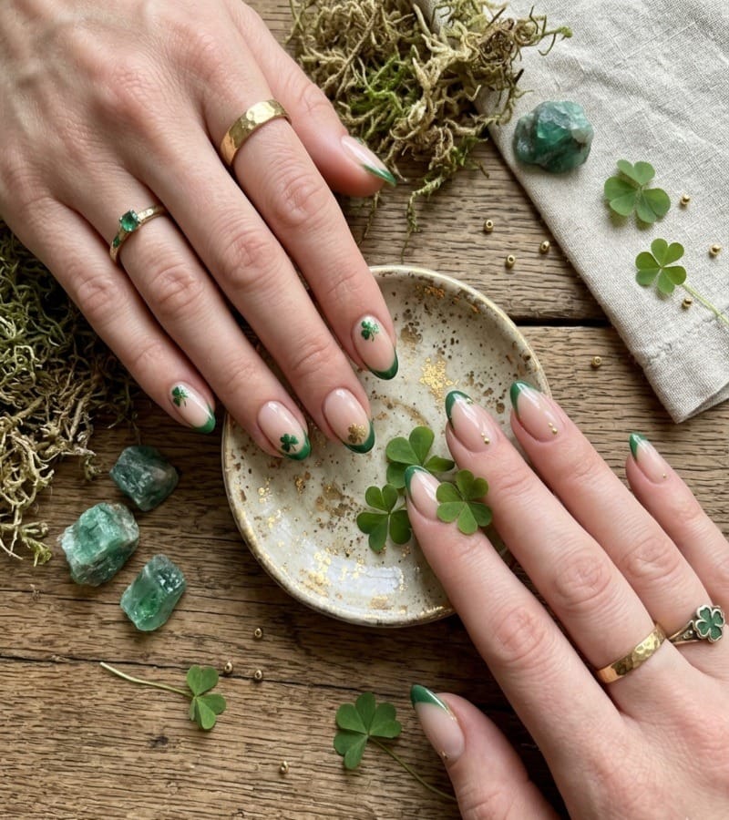 Shamrock French Tips