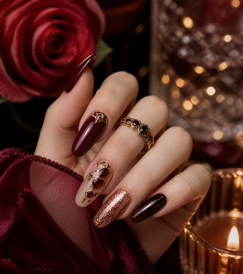 Jewel Tone Nails: Luxe and Glamorous