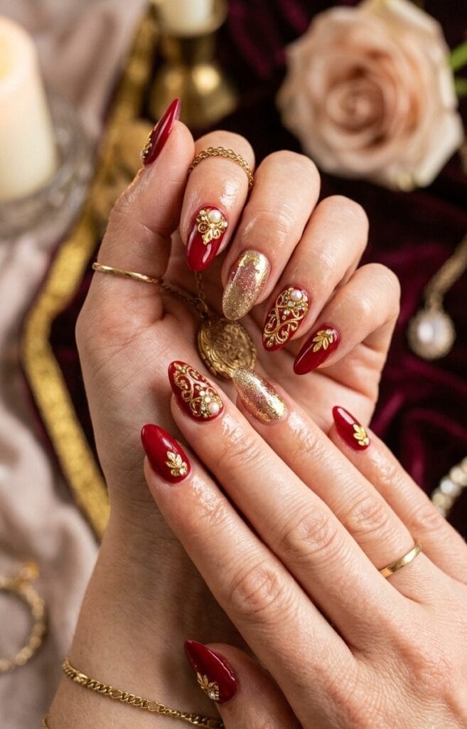 Red and Gold Glamour