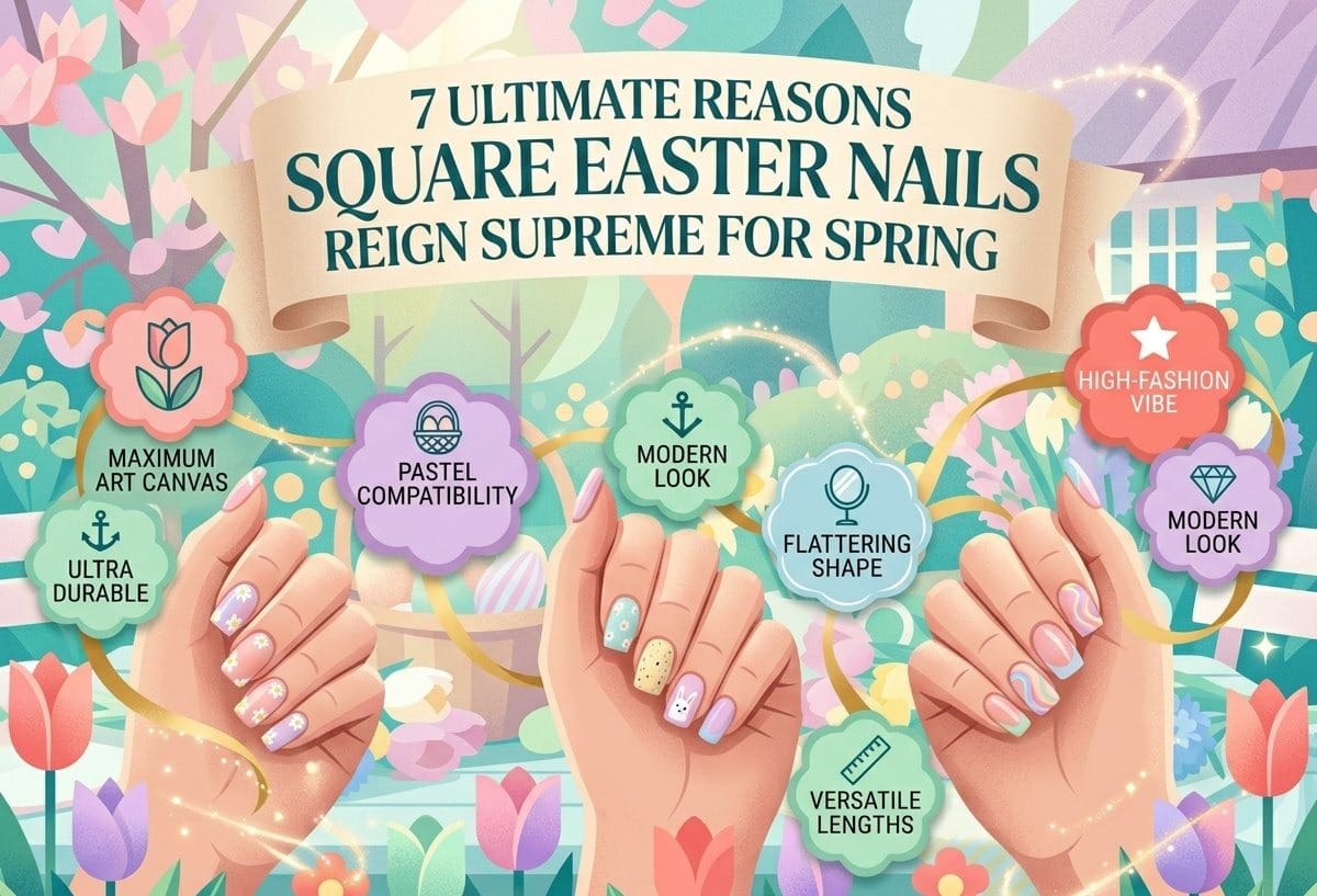 Square Easter Nails
