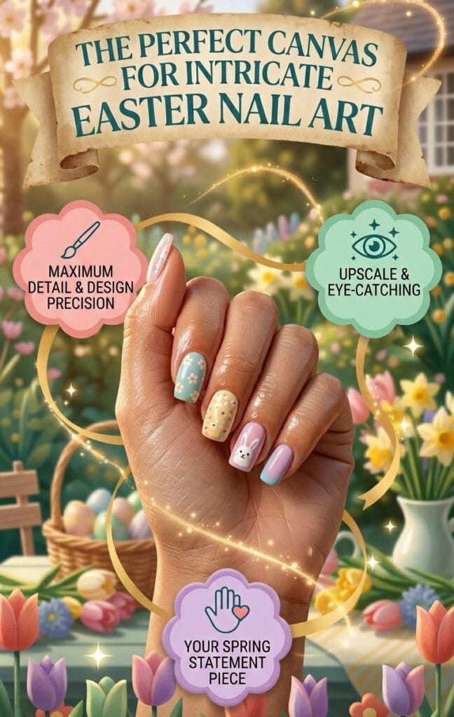 The Perfect Canvas for Intricate Easter Nail Art